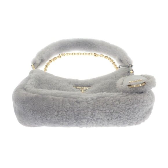 Prada Re-edition Shearling Mini 1 Bc204 2 EC9 F0591 Shoulder Bag 3-Way Bag Fur - Picture 5 of 10